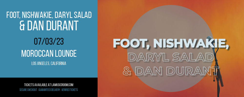 Foot, Nishwakie, Daryl Salad & Dan Durant at Moroccan Lounge