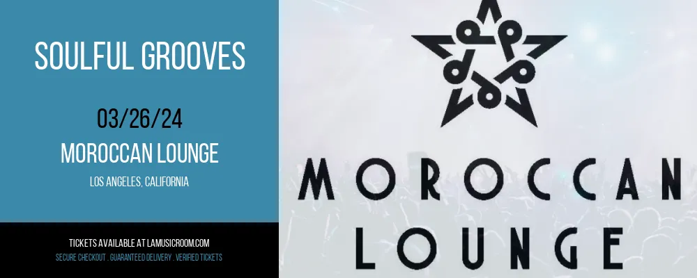Soulful Grooves at Moroccan Lounge