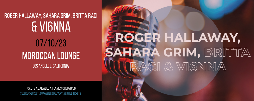 Roger Hallaway, Sahara Grim, Britta Raci & VI6NNA at Moroccan Lounge